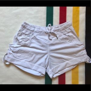 White Lululemon Breakaway Shorts
